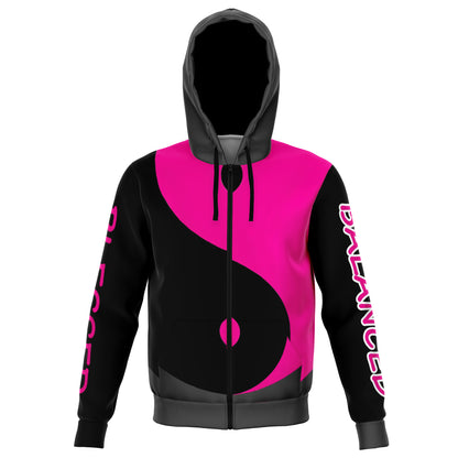 SIS ON FIRE HOODIE PINK BLACK